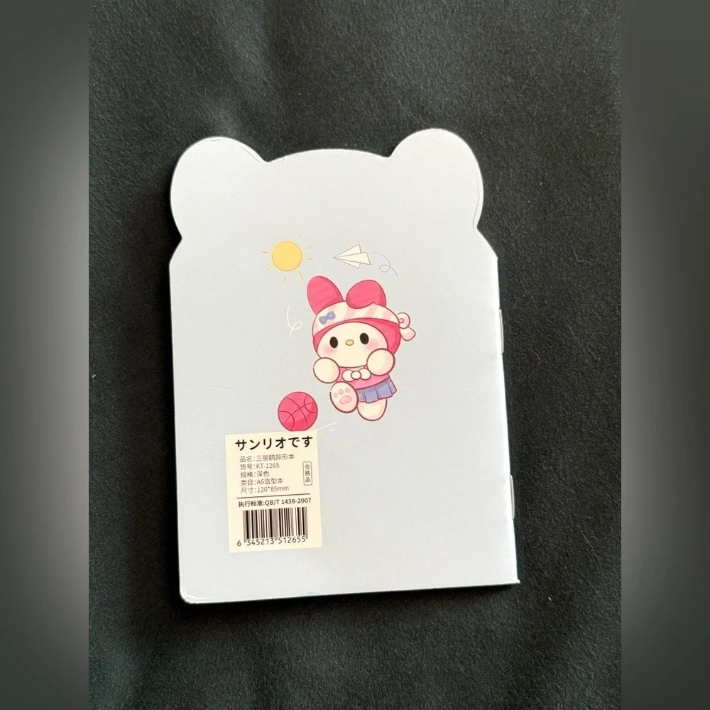 Sanrio Adorable Fun My Melody Themed Small  Notebook with Pink and Blue Design